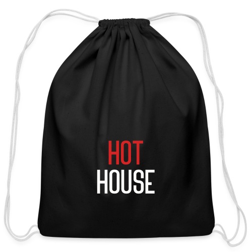 Hot House white - Cotton Drawstring Bag