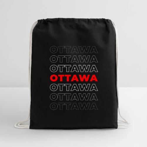 Ottawa Centered - Cotton Drawstring Bag