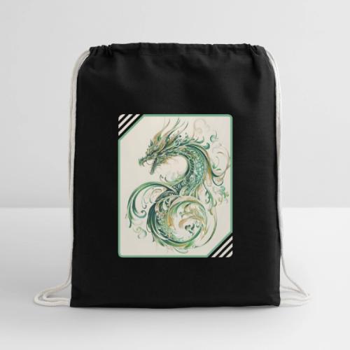 Brush of the Dragon - Cotton Drawstring Bag