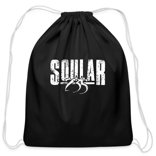 Soular235 White Logo - Cotton Drawstring Bag