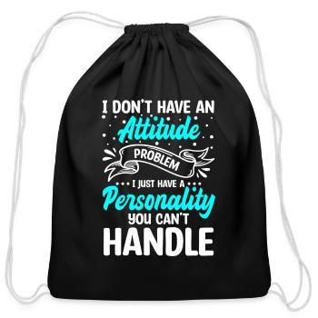 Waiter Guest Service Cocktail - Cotton Drawstring Bag - black - Front
