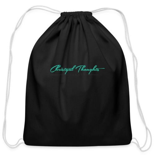 Christyal_Thoughts_C3N3T31 - Cotton Drawstring Bag