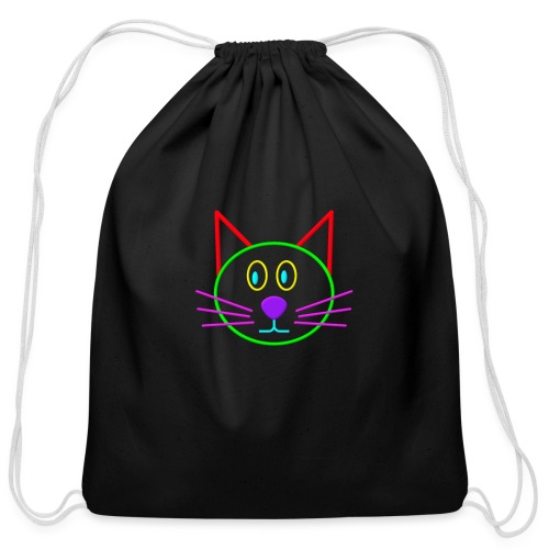 Colour cat - Cotton Drawstring Bag