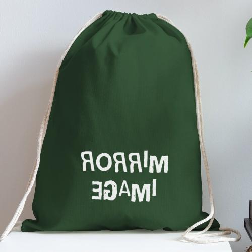 Mirror Image Word Art - Cotton Drawstring Bag