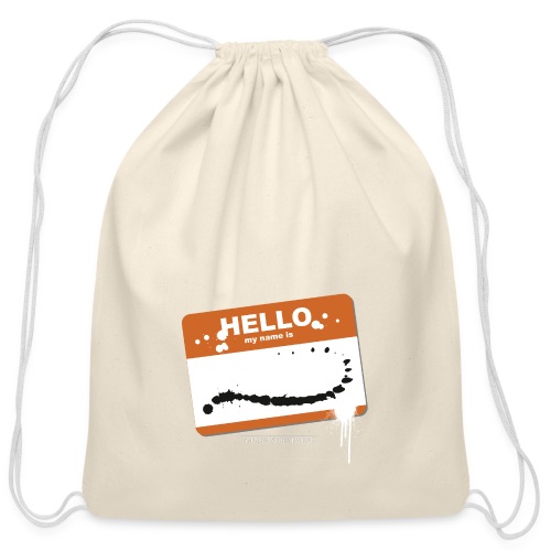 Hello my name is - Cotton Drawstring Bag