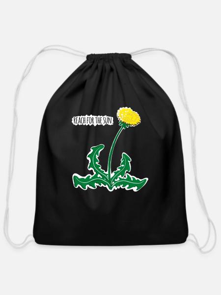 a good fall - Cotton Drawstring Bag - black
