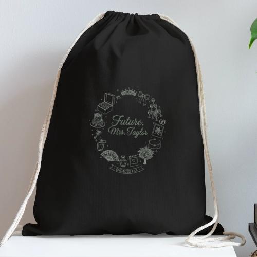 Future Mrs Minimalist Bridal Line Art - Cotton Drawstring Bag