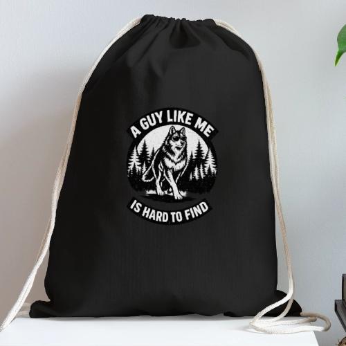 Funny Wolf Shirt – Hard to Find Retro Tee - Cotton Drawstring Bag