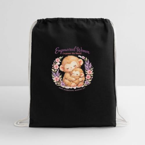 Empowered Women Empower The World Art - Cotton Drawstring Bag