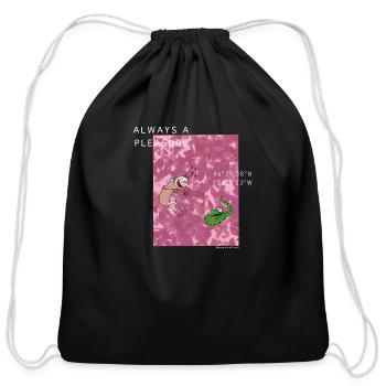 M&S Always a Pleasure - Cotton Drawstring Bag - black - Front
