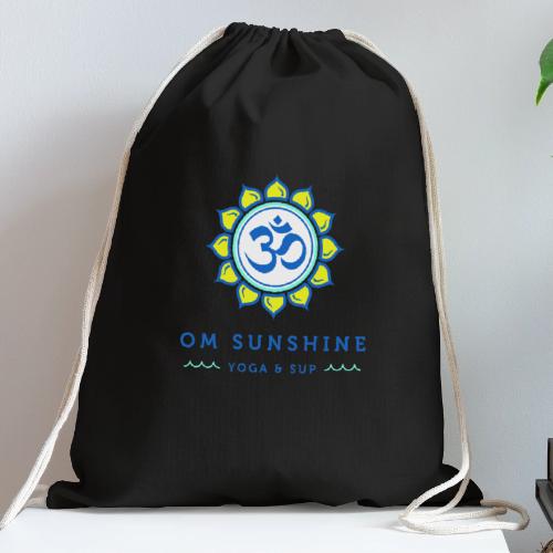Om Sunshine Yoga transparent back original file - Cotton Drawstring Bag