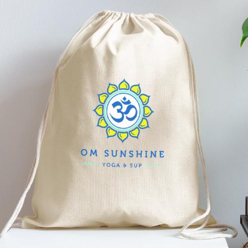 Om Sunshine Yoga transparent back original file - Cotton Drawstring Bag
