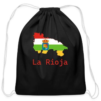 la rioja - Cotton Drawstring Bag - black - Front
