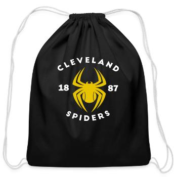 DEFUNCT CLEVELAND SPIDERS - Cotton Drawstring Bag - black - Front