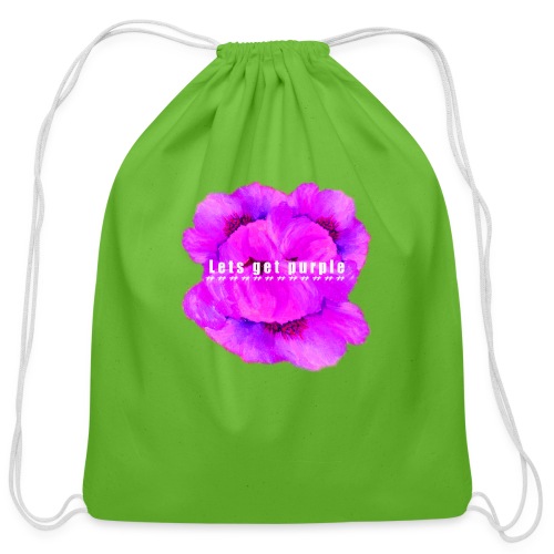 lets_get_purple_2 - Cotton Drawstring Bag