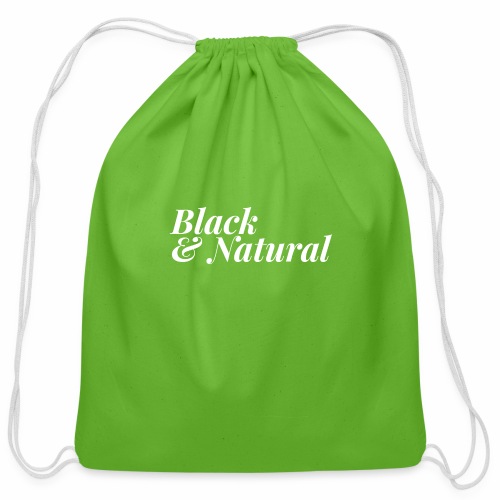 Black & Natural Women's - Cotton Drawstring Bag