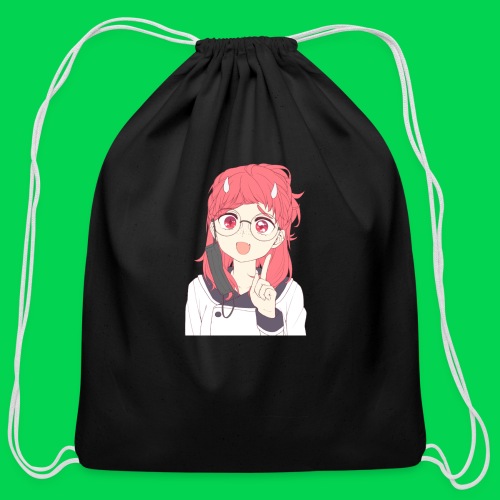 Mei is a little confused - Cotton Drawstring Bag