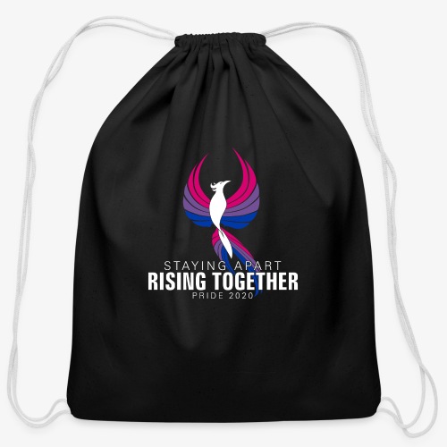 Bisexual Staying Apart Rising Together Pride 2020 - Cotton Drawstring Bag