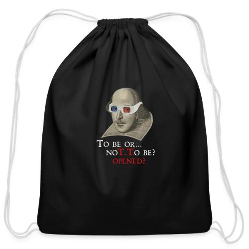 Shakespeare Bard-Code Logo (dark) - Cotton Drawstring Bag