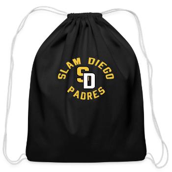 Slam Diego Padres San Diego Fernando Tatis - Cotton Drawstring Bag - black - Front