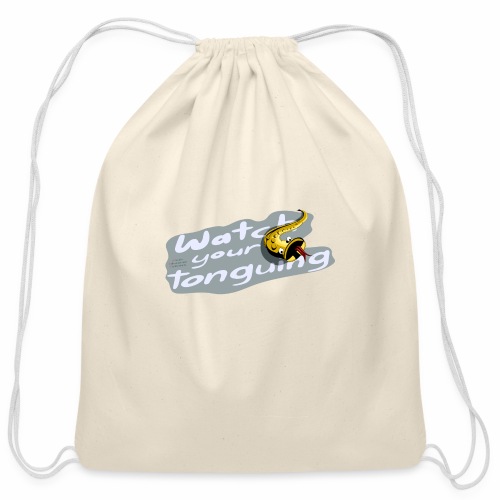 Watch your tonguing anthrazit - Cotton Drawstring Bag
