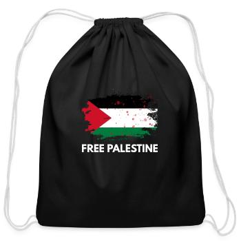 Libérer la Palestine - Sac à cordon en coton - noir - Devant