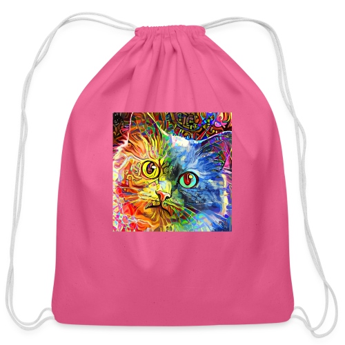 cat - Cotton Drawstring Bag