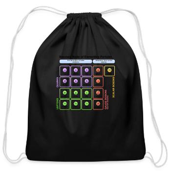 Particles Standard Model Higgs Boson Physics Teach - Cotton Drawstring Bag - black - Front