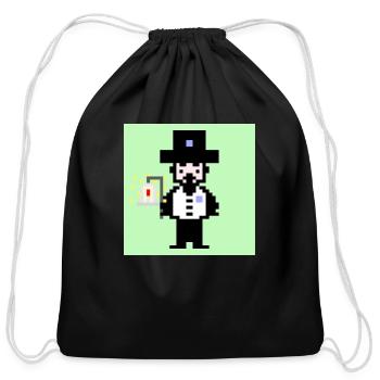 Mister Magic With Lantern - Cotton Drawstring Bag - black - Front