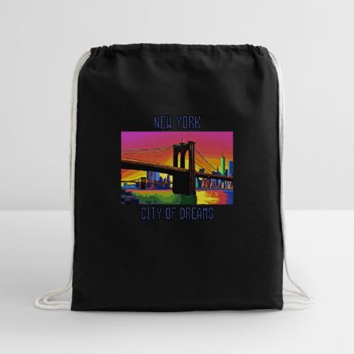 New York City of Dreams - Cotton Drawstring Bag