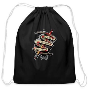 John Wick Pencil - Cotton Drawstring Bag - black - Front