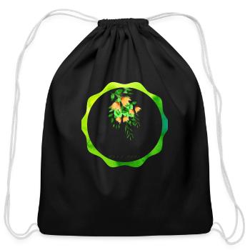 Exploring the Depths of Love. - Cotton Drawstring Bag - black - Front