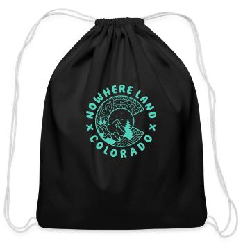 Colorado Scenic Adventure T-Shirt - Cotton Drawstring Bag - black - Front