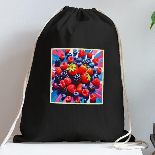 Berrylicious Burst Delight - Cotton Drawstring Bag