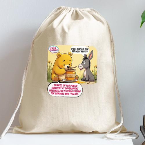 Honey Bear - Fire Tyrants - Cotton Drawstring Bag