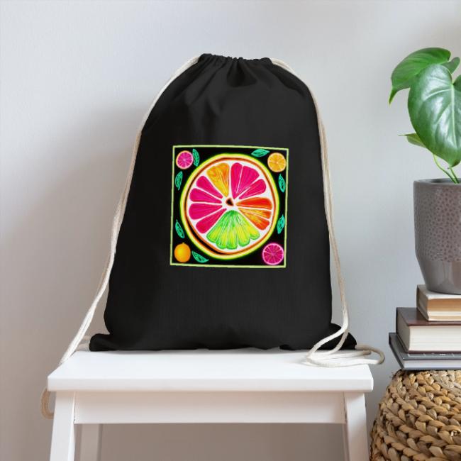 Neon Citrus Fruit Fiesta