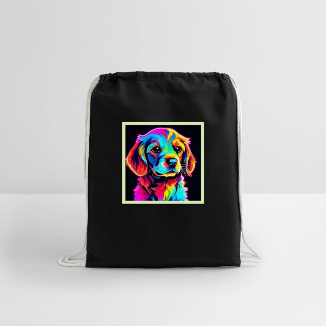 Rainbow Dog Portrait Art