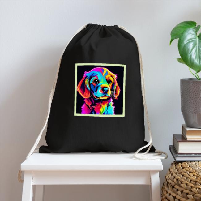 Rainbow Dog Portrait Art