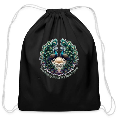 Your Beauty Holds My Soul Peacock Gifts T-Shirt - Cotton Drawstring Bag