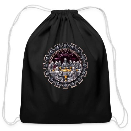 Last Supper Communion T Shirt, Faith Gift - Cotton Drawstring Bag