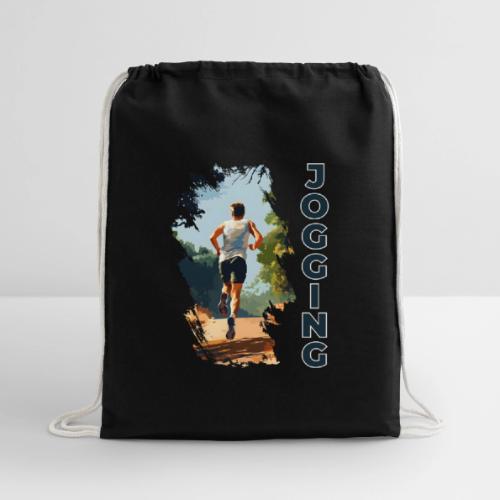 Jogging Vibes - Cotton Drawstring Bag