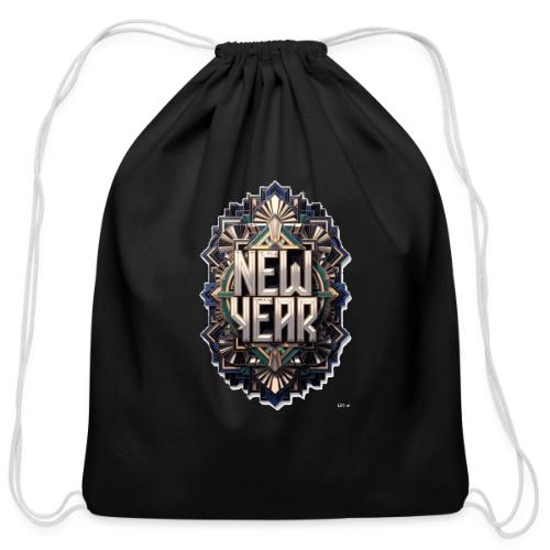 Evergreen New Year T-Shirt - Cotton Drawstring Bag
