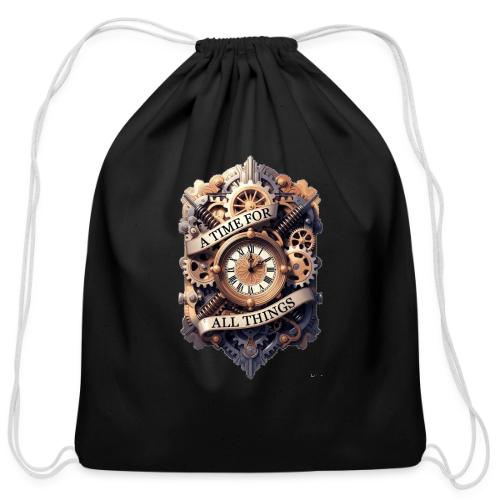 Ornate Clockwork T-Shirt - Cotton Drawstring Bag