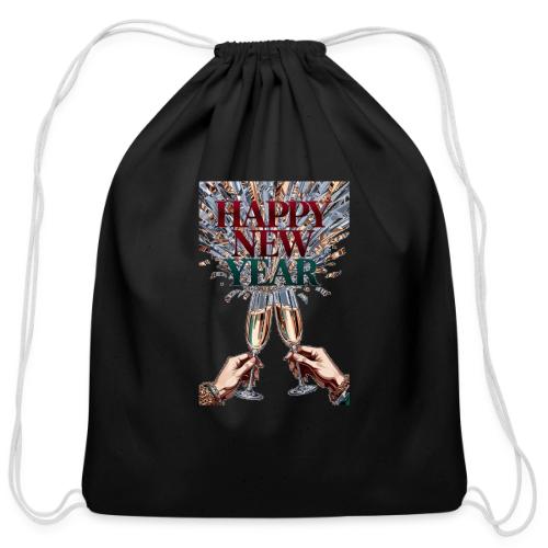 Toasting Hands T-Shirt Confetti Shower Premium - Cotton Drawstring Bag
