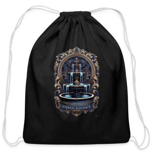 Gilded Baroque Fountain T-Shirt - Cotton Drawstring Bag