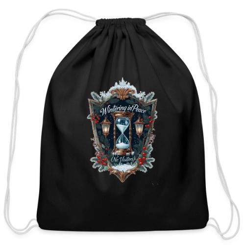 Wintering in Peace (No Visitors) T-Shirt - Cotton Drawstring Bag