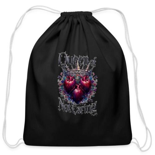 Queen of Not Caring T-Shirt - Cotton Drawstring Bag