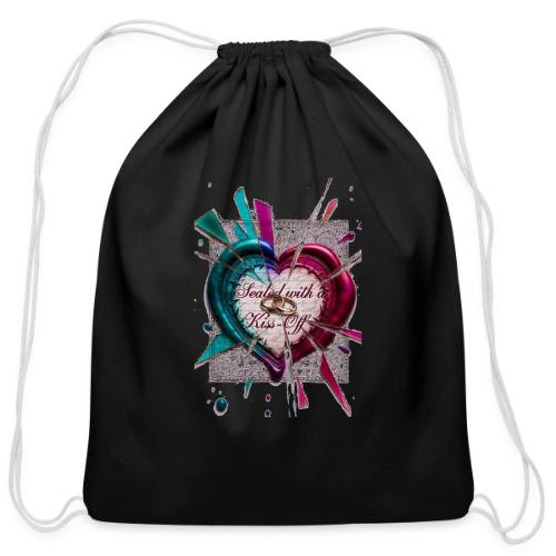 Sealed with a Kiss-Off T-Shirt - Cotton Drawstring Bag
