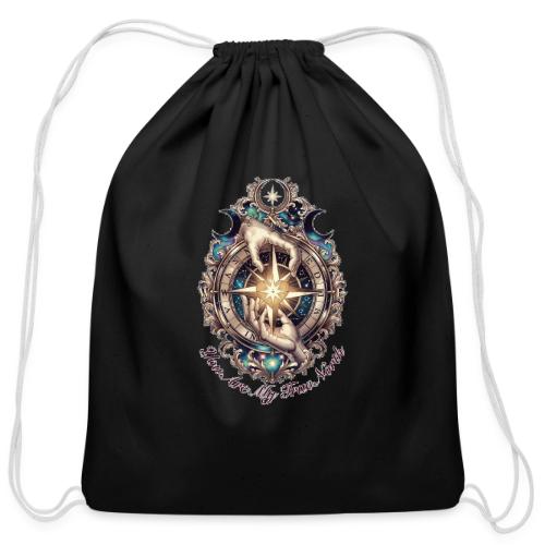 You Are My True North Celestial Compass T-Shirt - Cotton Drawstring Bag