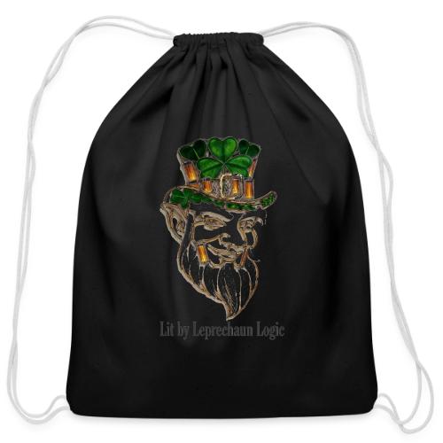 Leprechaun Lantern Mischief T-Shirt - Cotton Drawstring Bag